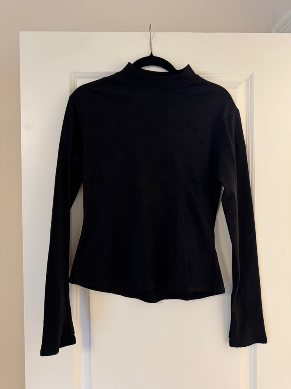 Baleaf Black Long-Sleeve Mock Neck Top - Women's
